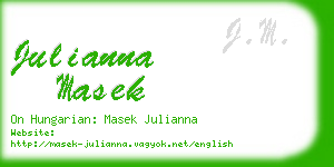 julianna masek business card